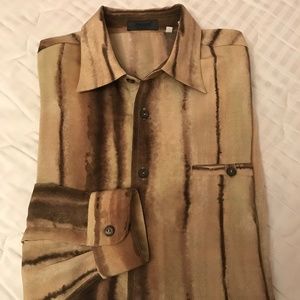 Final Sale! Messon Men’s Long Sleeve Dress Shirt.  Made in Italy
